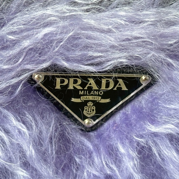 PRADA X Universal Tessuto Limited Edition Frankenstein Mohair Backpack W/COA - Picture 8 of 15